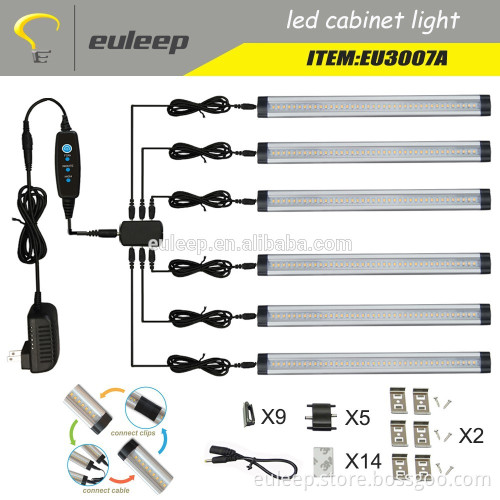 led under Cabinet Lighting Dimmable Warm White, 12W/16W/24W, 3/4/6 Panels linkable
